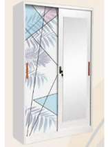 Lemari Pakaian Besi 2 Pintu (120) Palm